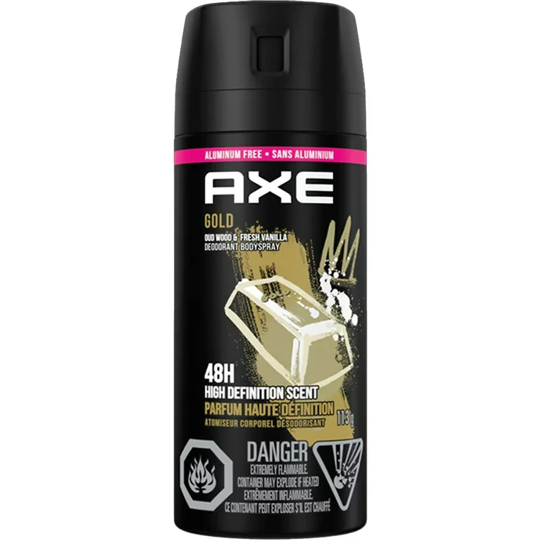 7732 AXE DEOD SPRAY 150ML GOLD WOOD VANILLA