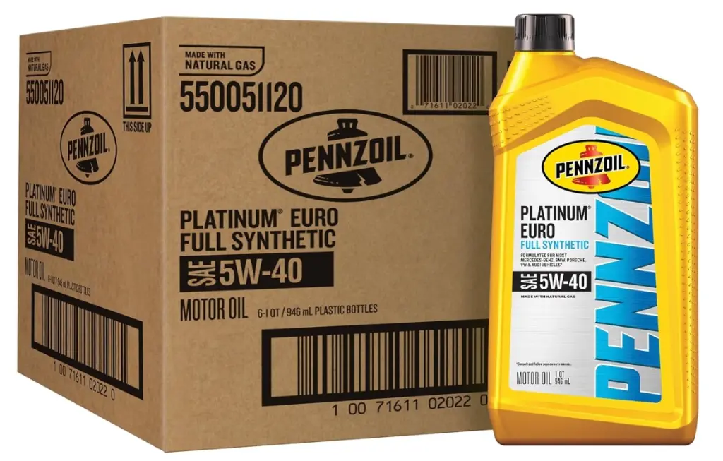 PENNZOUL PLATINUM 5W40 (EURO 5W40 6X1 QT PER BOX)