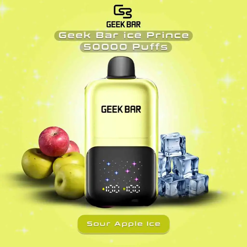 GEEK BAR 50K SOUR APPLE ICE 