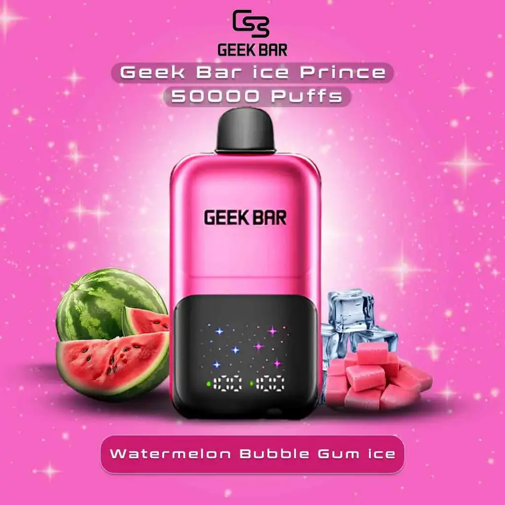 GEEK BAR 50K WATERMELON BABBLE GUM ICE 