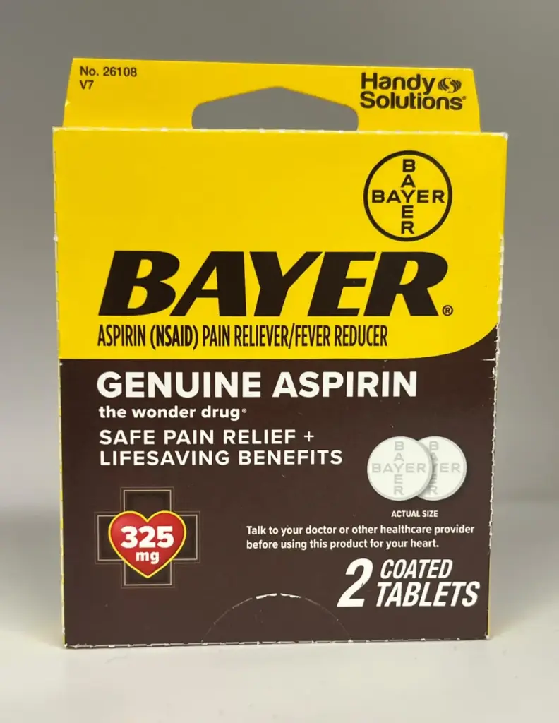 26108 Bayer Genuine Aspirin 2Tabs. 325mg