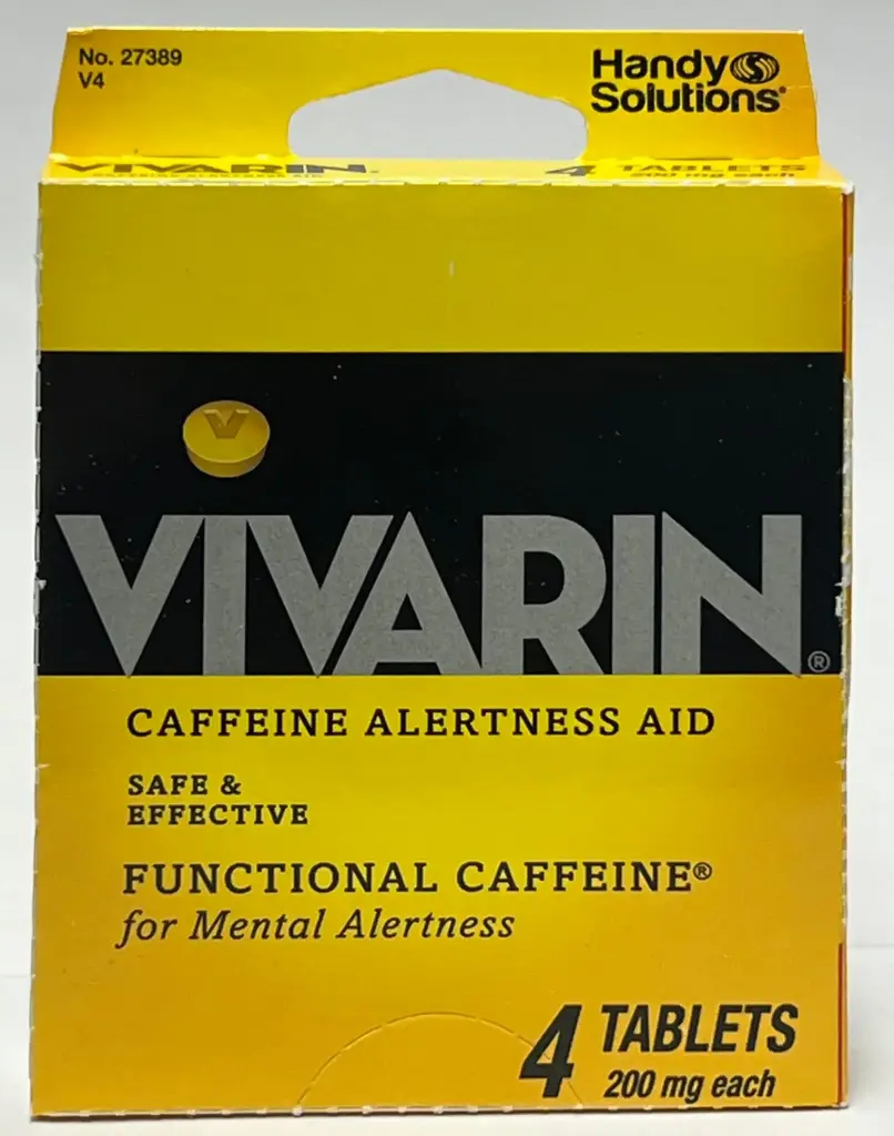 Vivarin Caffeine Alertness Aid 200mg 4tabs.