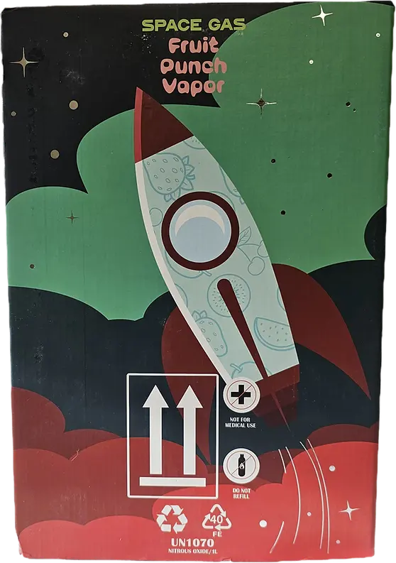 SPACEGAS 1LT FRUIT PUNCH VAPOR 6/CT