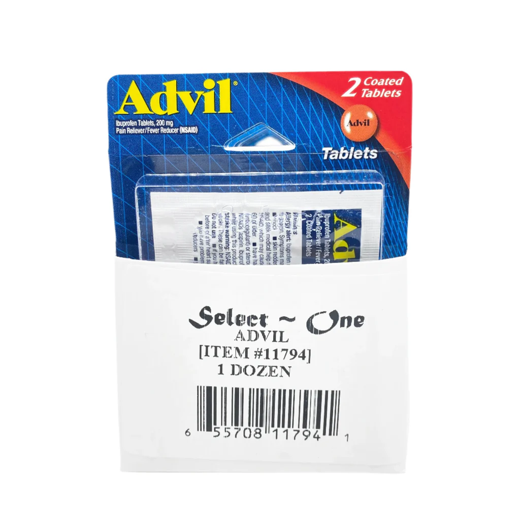 #4899 ADVIL 2TAB X12PK BLISTER REFILL