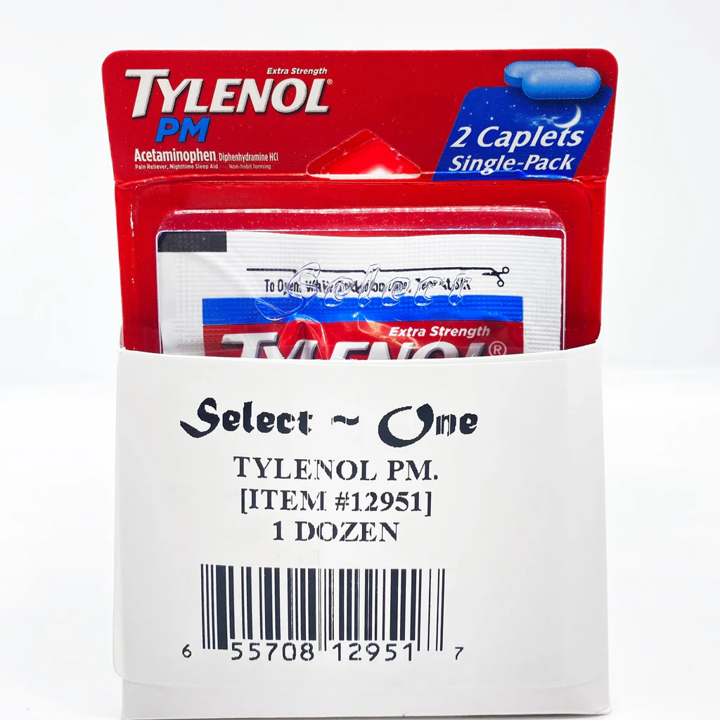 #4903 TYLENOL PM XS 2 TAB X 12PK BLISTER REFILL
