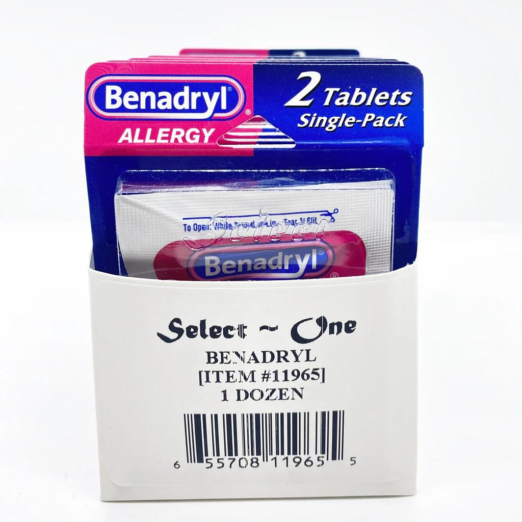 #4930 BENEDRYL 2 TAB X 12PK BLISTER REFILL 