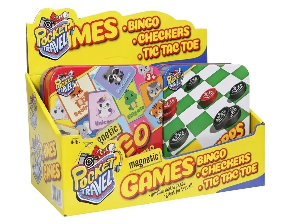 #5154 POCKET TRAVEL GAMES 12CT DISPLAY