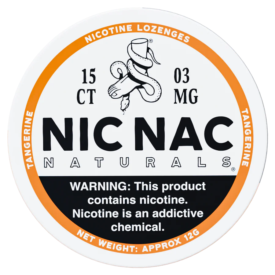NICNAC NATURALS 15CT 3MG TANGERINE