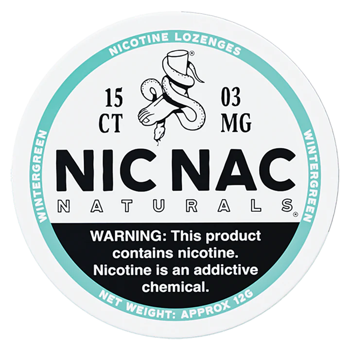 NICNAC NATURALS 15CT 3MG WINTERGREEN