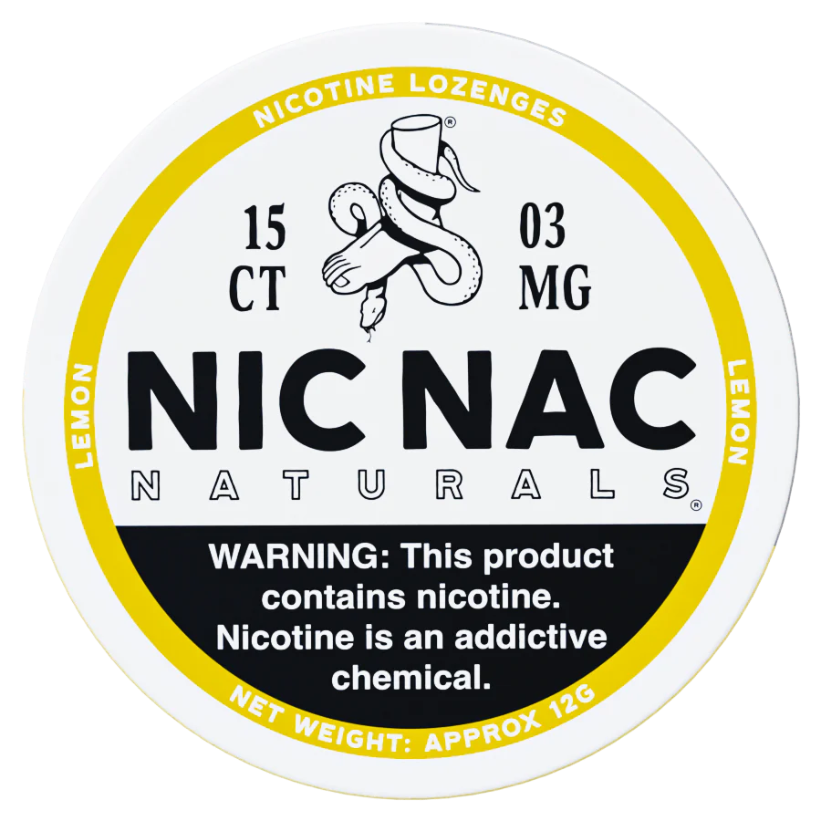 NICNAC NATURALS 15CT 3MG LEMON
