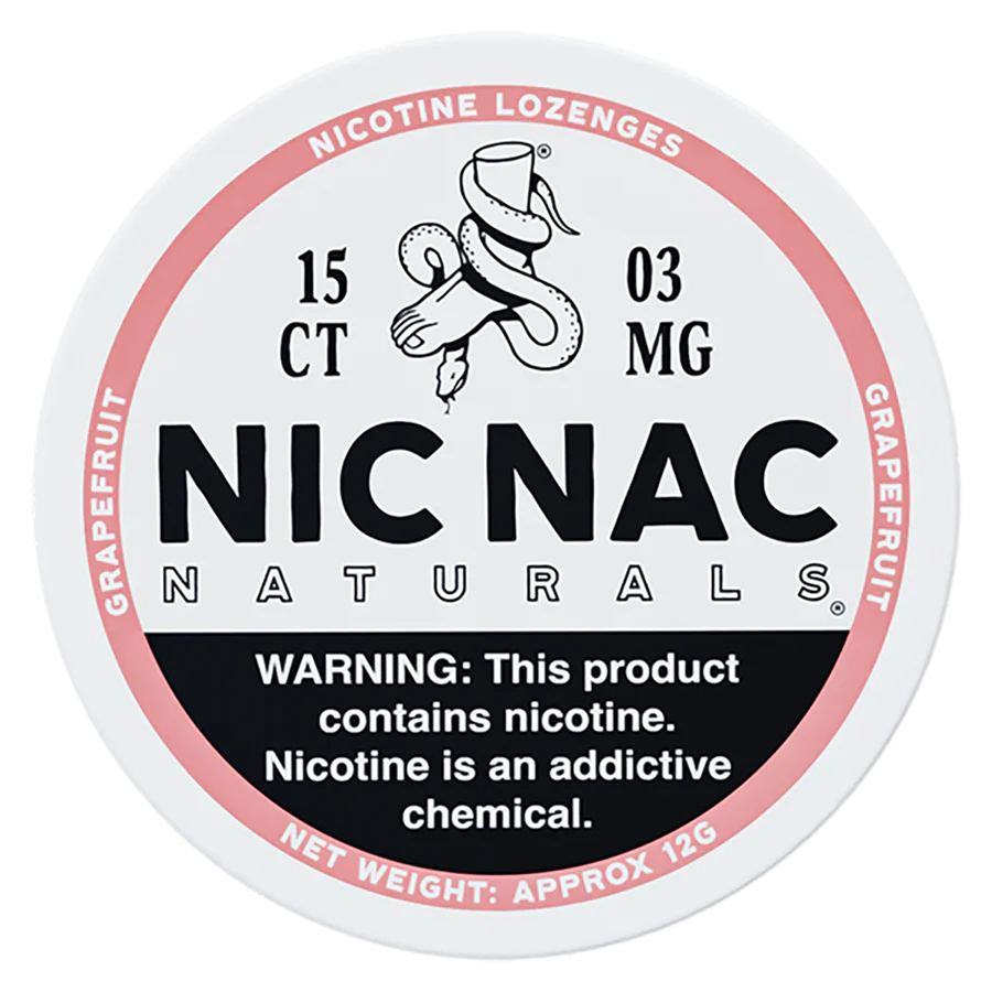 NICNAC NATURALS 15CT 3MG GRAPEFRUIT