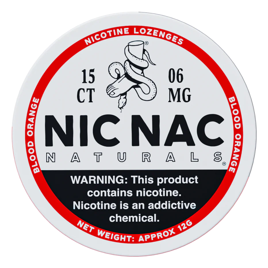 NICNAC NATURALS 15CT 6MG BLOOD ORANGE