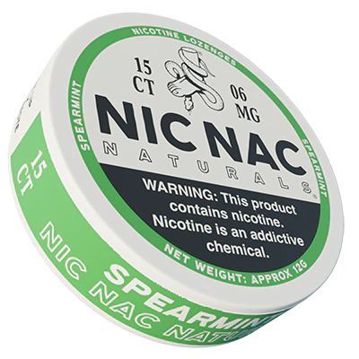 NICNAC NATURALS 15CT 6MG SPEARMINT