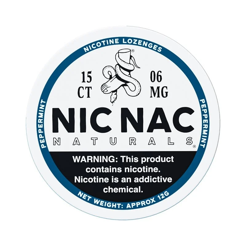 NICNAC NATURALS 15CT 6MG PEPPERMINT
