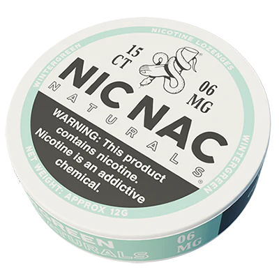 NICNAC NATURALS 15CT 6MG WINTERGREEN