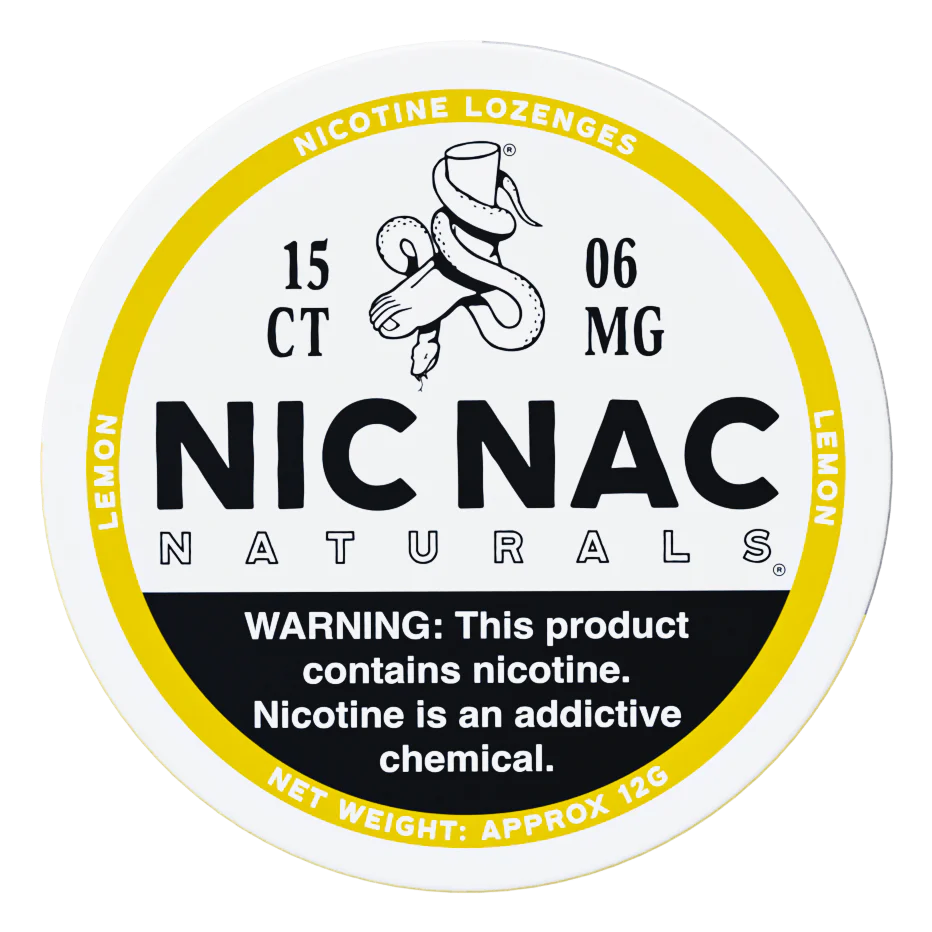 NICNAC NATURALS 15CT 6MG LEMON