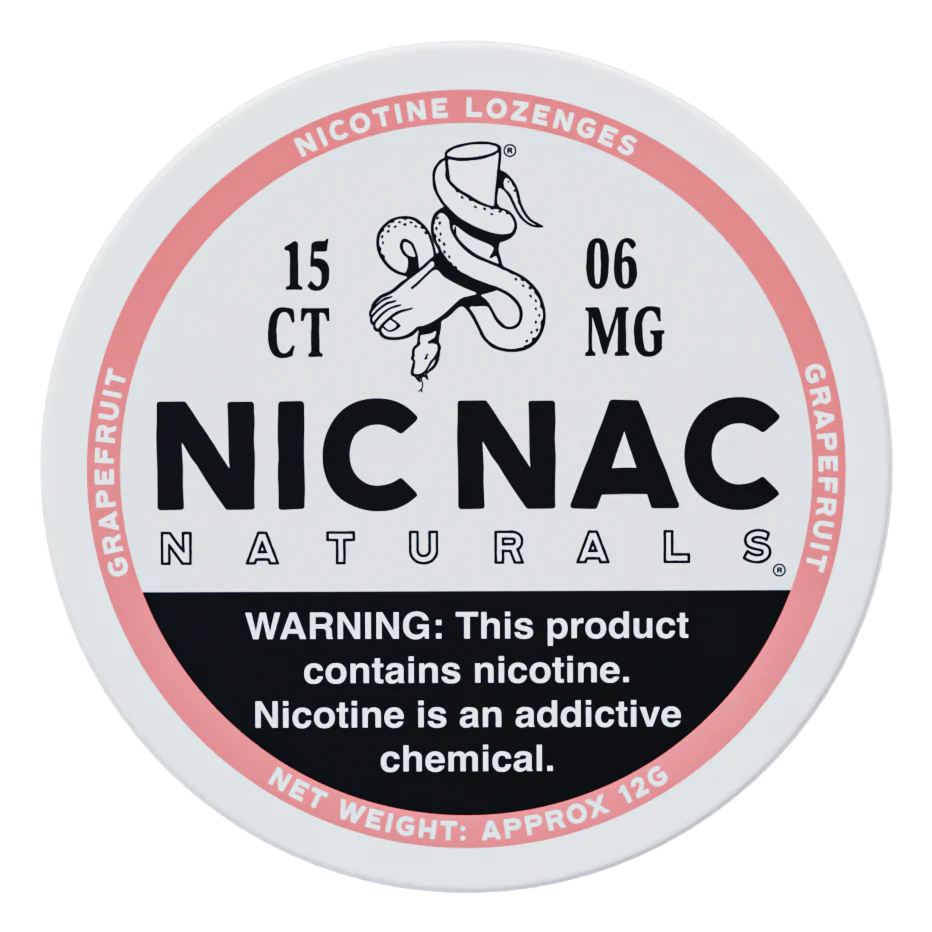 NICNAC NATURALS 15CT 6MG GRAPEFRUIT