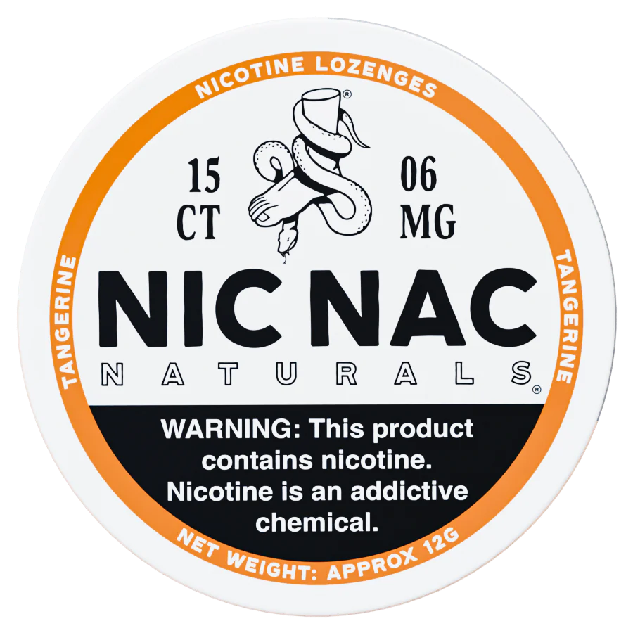 NICNAC NATURALS 15CT 6MG TANGERINE