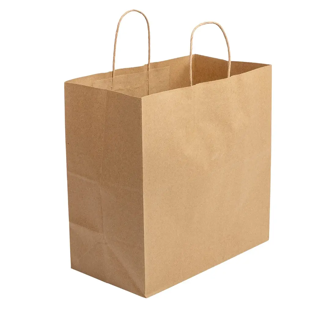 CRAFT BROWN PAPER BAG WIYH HANDLE 250PCS 