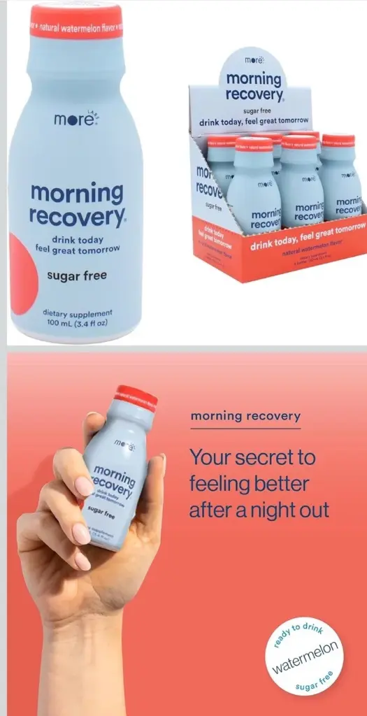 MORNING RECOVERY 6PK SUGERFREE WATERMELON