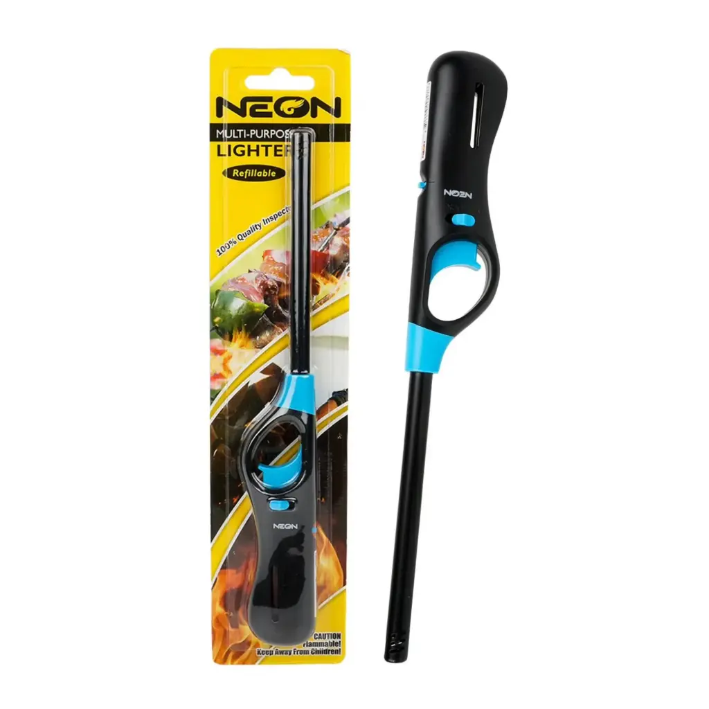 NEON BBQ REFILLABLE LIGHTER 1CT 