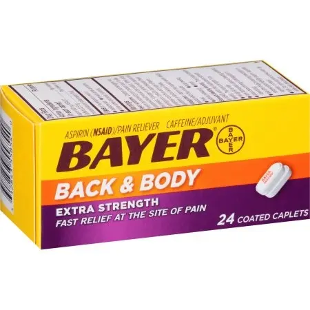 #1955 BAYER BACK&BODY CAPLETS 24CT