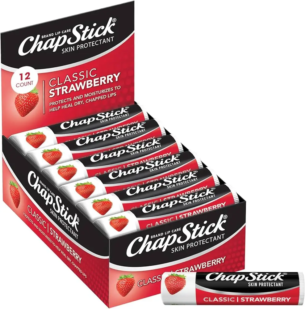 #4435 CHAPSTICKS STRAWBERRY 12PC/BOX