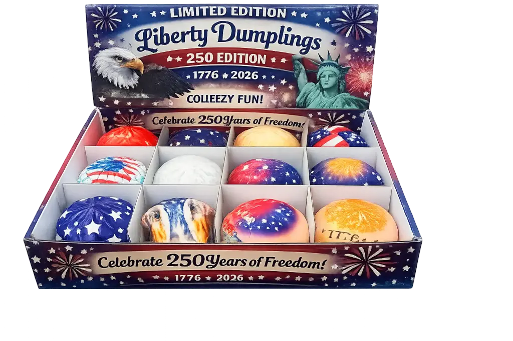250th USA PATRIOTIC DUMPLING SLOW RISNG SQUISHY