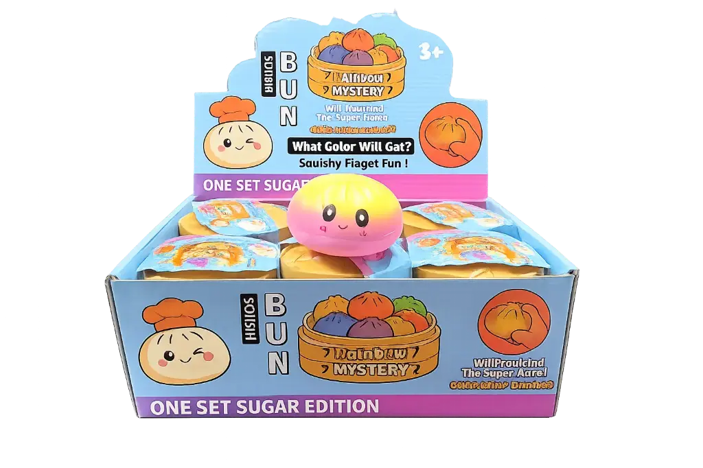 SQUISHY FOAM SLOW RISER TWO TONED BUN  12CT