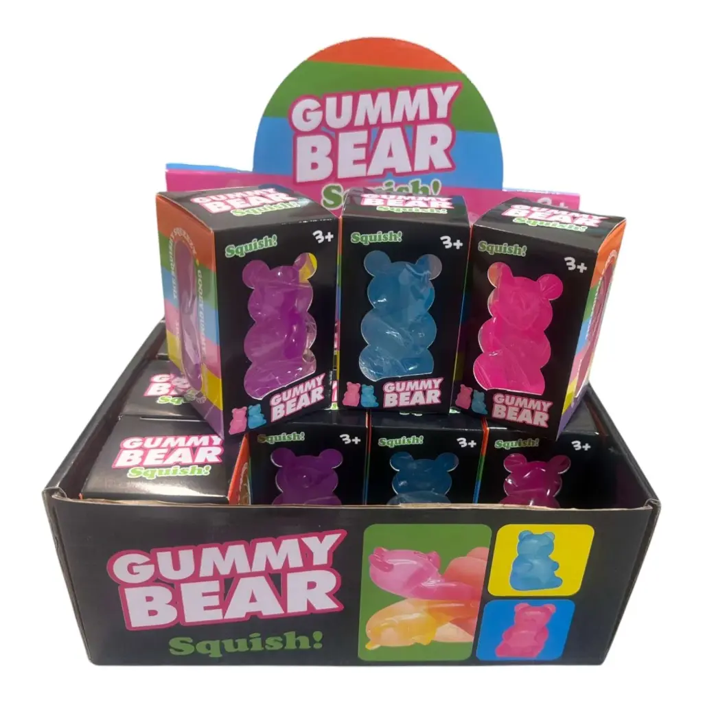 GUMMY BEAR SQUISHY TOY 12CT