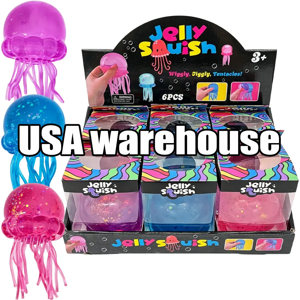 OCTOPUS AND JELLYFISH SQUISHY TOY 12CT 