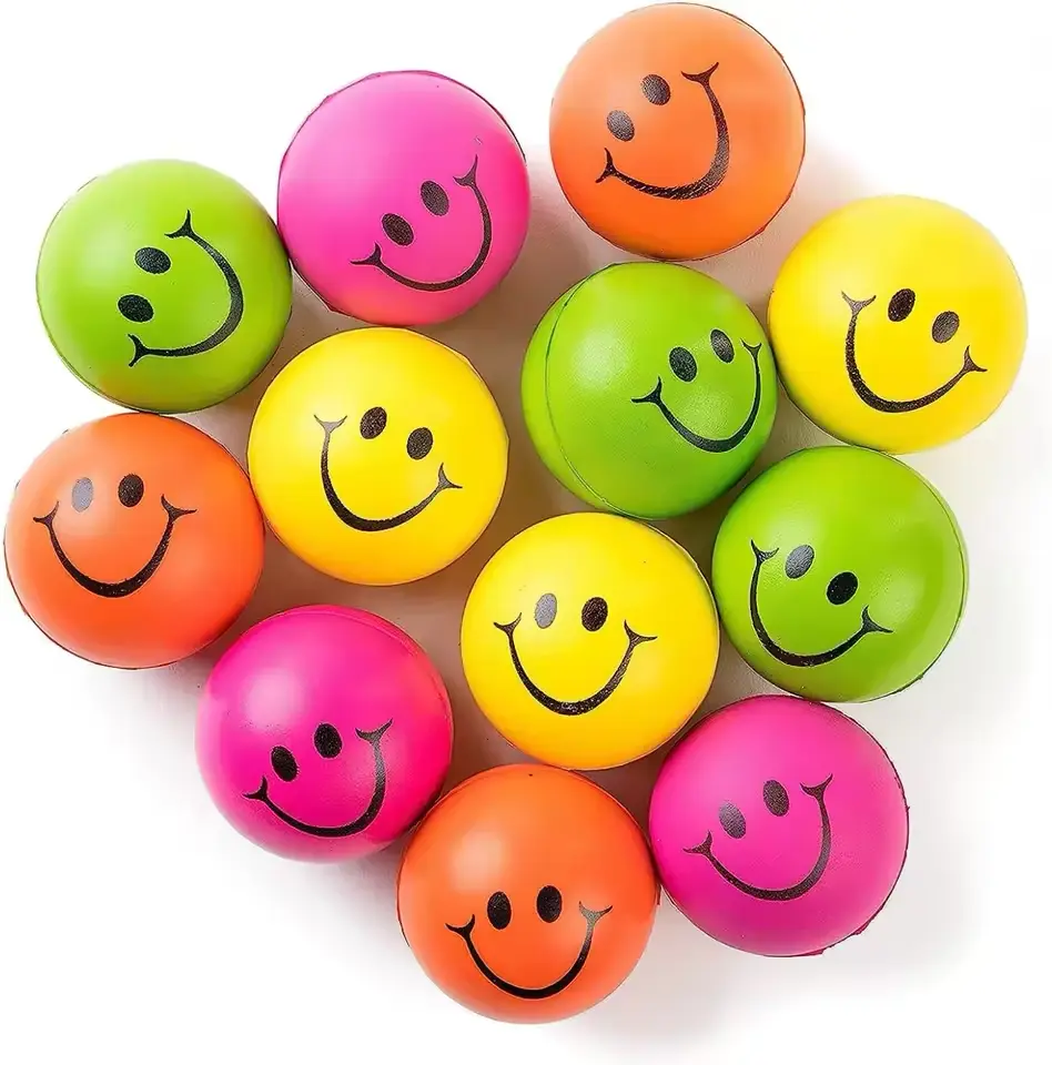SMILING FACE SQUISHY TOY 12 CT