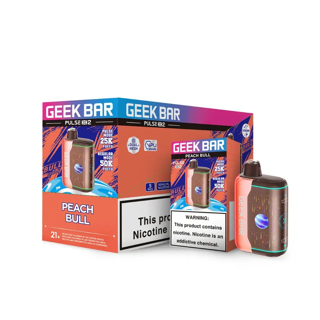 GEEKBAR PULSE X 2 PEACH BULL 