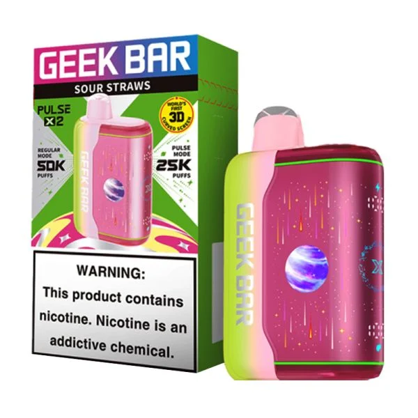 GEEKBAR PULSE X 2 SOUR STRAWS 