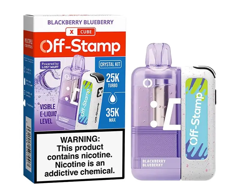 OFF STAMP X-CUBE CRYSTAL-CUBE DISPOSABLE KIT BLACKBERRY BLUEBERRY 