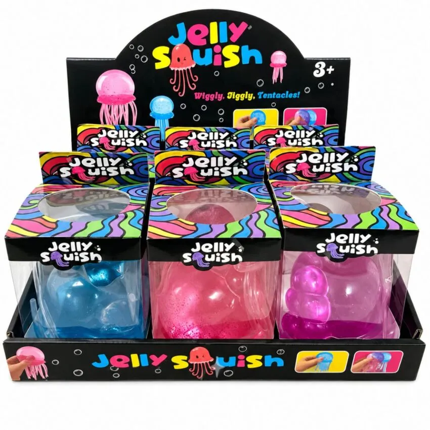 #01078 SQUISHY JELLIFISH BIG SIZE 6 PCS DISPLAY