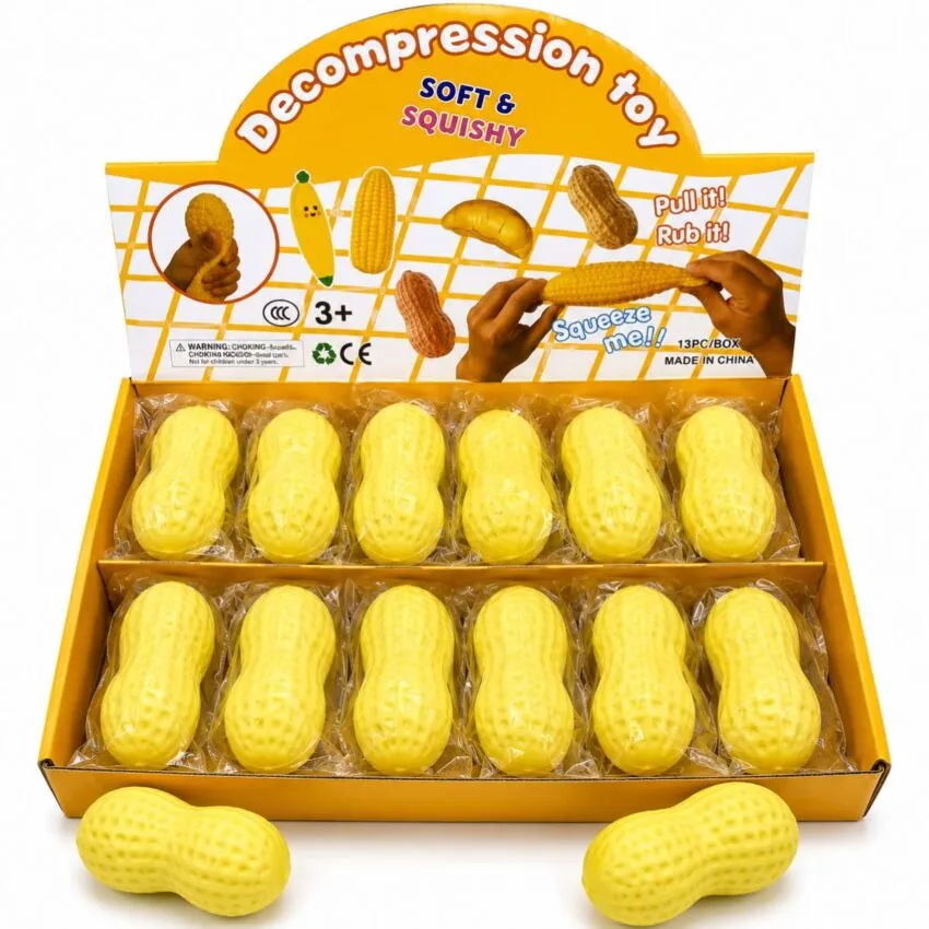 #01080 SQUISHY PEANUTS TOYS