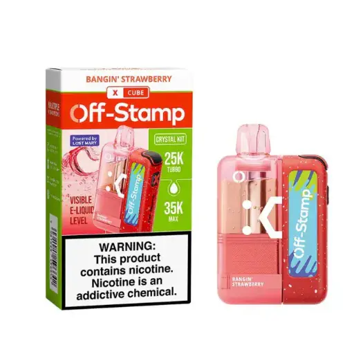 OFF STAMP X-CUBE CRYSTAL-CUBE DISPOSABLE KIT BANGING STRAWBERRY 